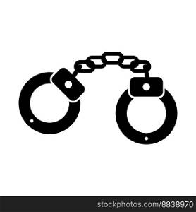 handcuffs icon vector illustration symbol design