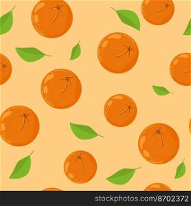 Handdrawn fruit seamless patter with orange, vector illustration, on background. Handdrawn fruit seamless patter with orange, vector illustration, on background.