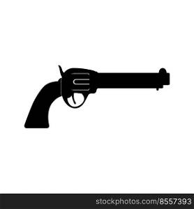 Handgun illustration vector logo design