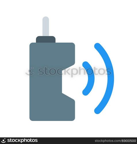 handheld transceiver, icon on isolated background