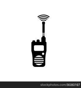 Handheld transceiver icon, vector illustration design template