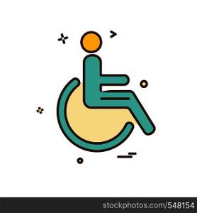 handicapped icon design vector