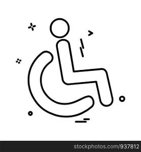 Handicapped icon design vector