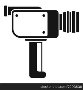 Handle camera icon simple vector. Tv movie camera. Digital camcorder. Handle camera icon simple vector. Tv movie camera