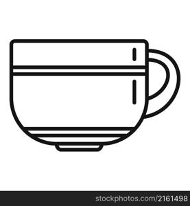 Handle mug icon outline vector. Ceramic mug. Hot cup. Handle mug icon outline vector. Ceramic mug