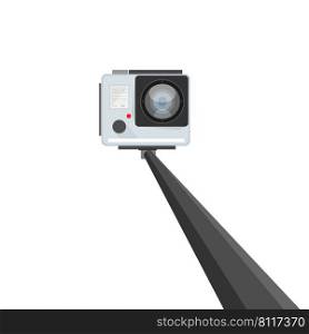 Handle selfie. Vector illustration