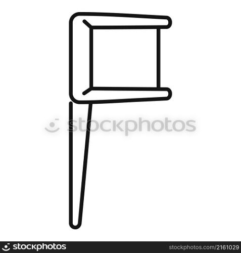 Handle toothpick icon outline vector. Tooth pick. Food stick. Handle toothpick icon outline vector. Tooth pick