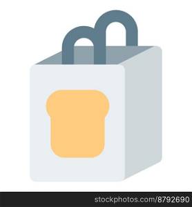 Handled shopper bag with bread