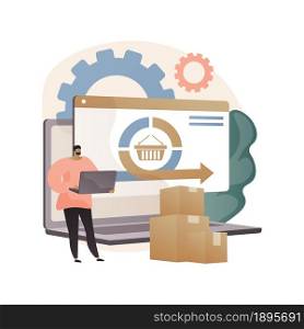 Handling and order processing abstract concept vector illustration. Order documentation, processing system, handling customer request, logistics, automated logistics operations abstract metaphor.. Handling and order processing abstract concept vector illustration.