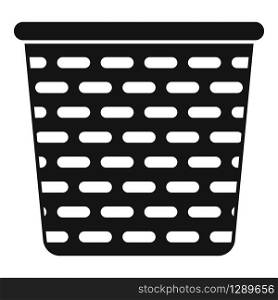 Handmade basket icon. Simple illustration of handmade basket vector icon for web design isolated on white background. Handmade basket icon, simple style