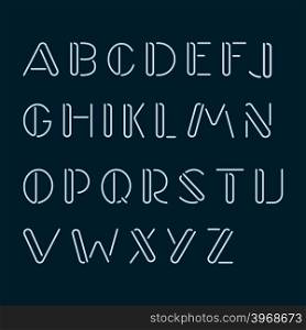 Handmade latin, english alphabet, font.