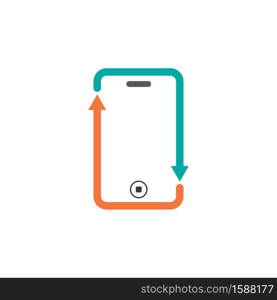 handphone icon vector illustration template