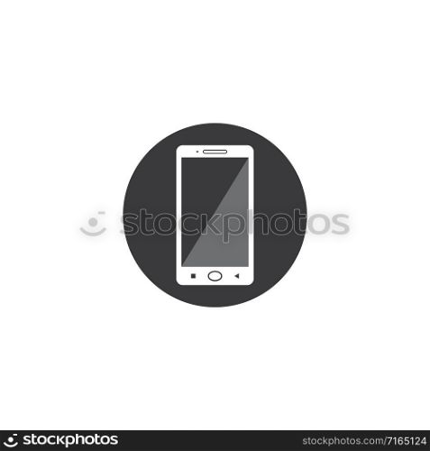 handphone logo vector template illustration design