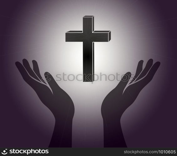 hands and cross sign