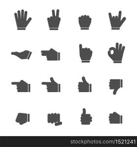 Hands Black Icons