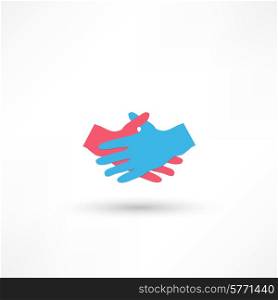 hands connecting icon