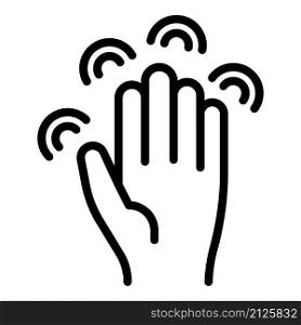 Hands fear icon outline vector. Panic attack. Anger stress. Hands fear icon outline vector. Panic attack