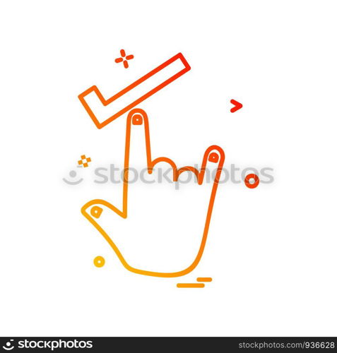 Hands icon design vector