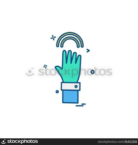 Hands icon design vector