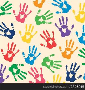 hands kids color art background