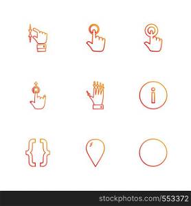 hands , pointer , arrows , directions , signs , ui , user interface , technology , code , programming , icon, vector, design, flat, collection, style, creative, icons