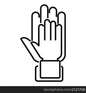 Hands reliability icon outline vector. Safety dependable. Social together. Hands reliability icon outline vector. Safety dependable