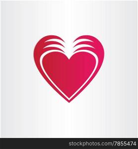 hands stealing heart concept st valentine symbol design