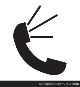 Handset icon in retro style. Telephone symbol. Call icon. Business concept. Vector illustration. stock image. EPS 10.. Handset icon in retro style. Telephone symbol. Call icon. Business concept. Vector illustration. stock image.