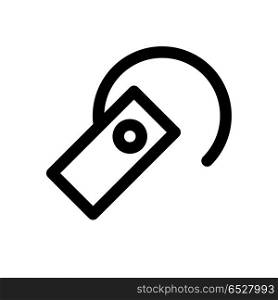 handsfree, icon on isolated background