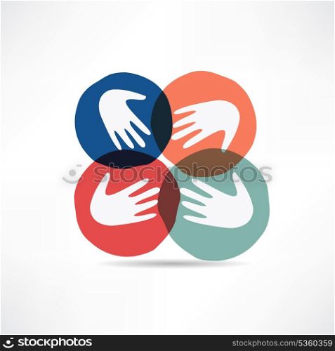 handshake and friendship icon