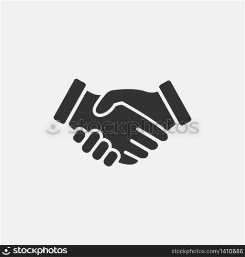 Handshake business icon. Vector isolated illustration. EPS 10. Handshake business icon. Vector isolated illustration EPS 10