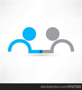Handshake icon. Logo design.