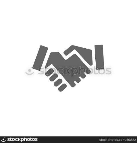 Handshake icon on a white background