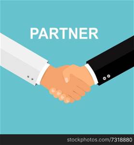 Handshake icon. Shake hands, agreement, good deal, partnership concepts. Vector image