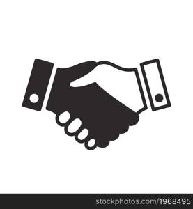 handshake icon vector design illustration