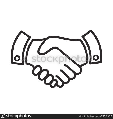 handshake icon vector design illustration