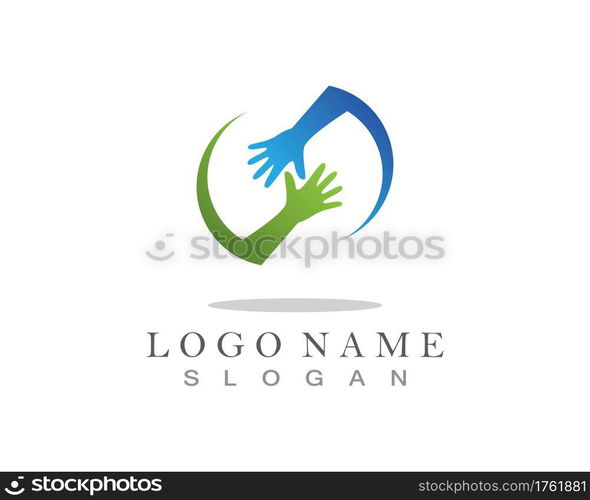 Handshake Teamwork Hands Logo vector