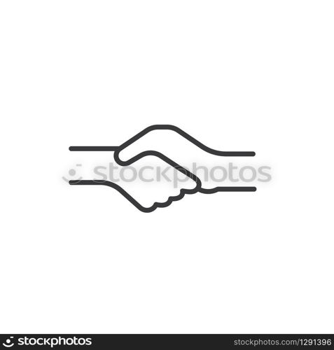 handshake vector illustration design template