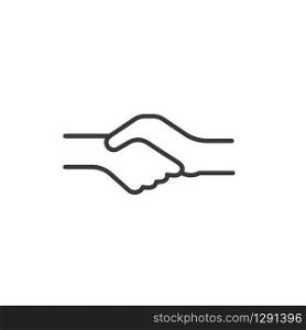 handshake vector illustration design template