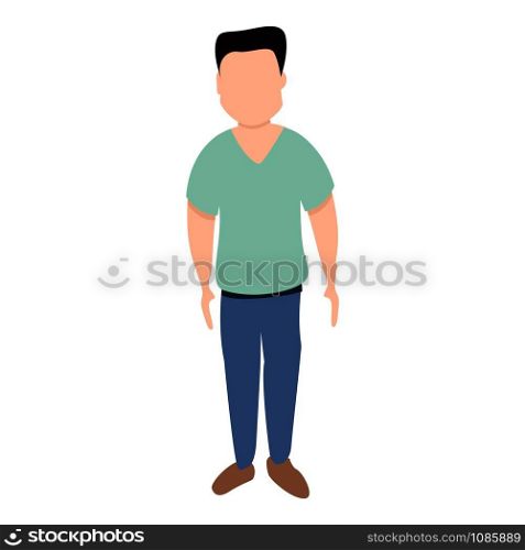 Handsome man icon. Cartoon of handsome man vector icon for web design isolated on white background. Handsome man icon, cartoon style