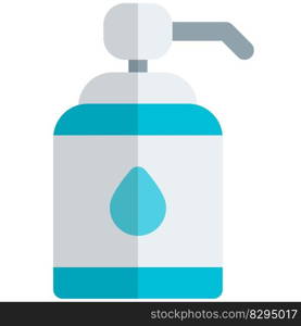 Handwashing dispenser bottle with pump.