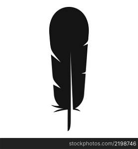 Handwriting feather icon simple vector. Ink pen. Art light. Handwriting feather icon simple vector. Ink pen