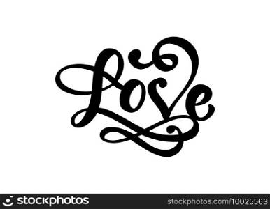 Handwritten vector logo text Laser cut Love and heart Happy Valentines day card, romantic"e for design greeting card, tattoo, holiday invitation.. Handwritten vector logo text Laser cut Love and heart Happy Valentines day card, romantic"e for design greeting card, tattoo, holiday invitation
