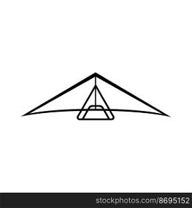 hang gliding icon vector illustration symbol design