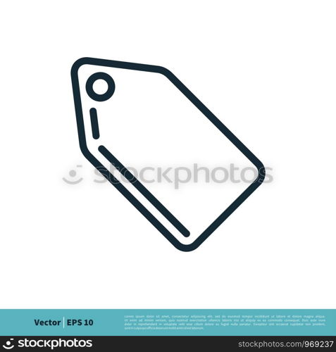 Hang Tag Icon Vector Logo Template Illustration Design. Vector EPS 10.