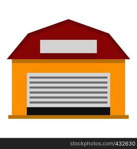 Hangar icon flat isolated on white background vector illustration. Hangar icon isolated