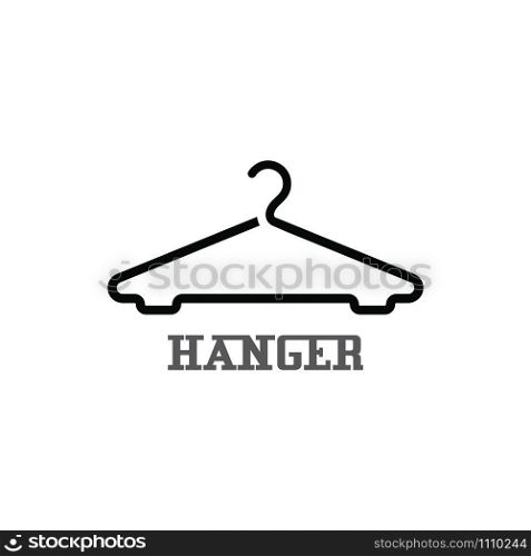 Hanger cloth icon flat design concept vector template