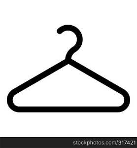 Hanger Clothes hanger icon black color vector illustration flat style simple image