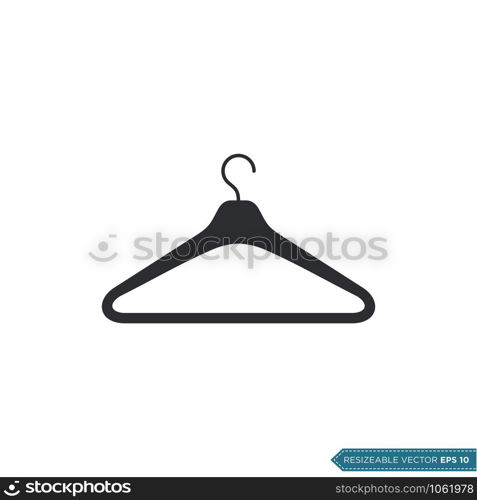 Hanger Clothing Icon Vector Logo Template Illustration Design