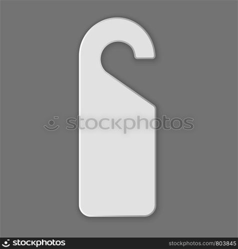 Hanger door tag icon. Realistic illustration of hanger door tag vector icon for web design. Hanger door tag icon, realistic style
